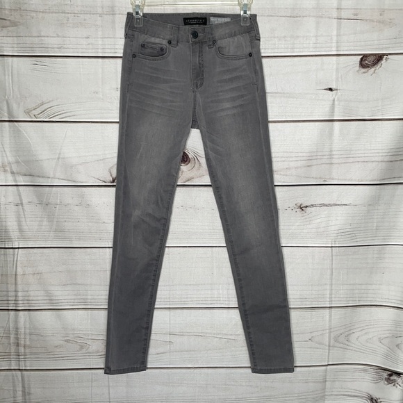 Aeropostale Denim - Aeropostale Gray High Waisted Jeggings Size 0 Regular